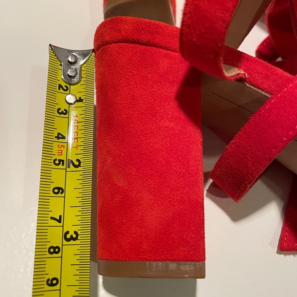 Bright Red INC Kailey Lace-up BlockHeel Sandals - Picture 7 of 8